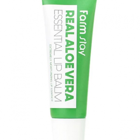 Суперувлажняющий бальзам для губ с алоэ FarmStay Real Aloe Vera Essential Lip Balm, 10мл - фото 1