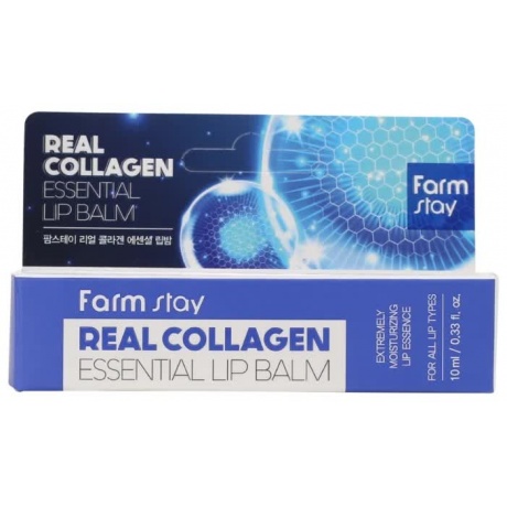 Суперувлажняющий бальзам для губ с коллагеном FarmStay Real Collagen Essential Lip Balm, 10мл - фото 2