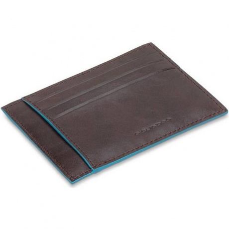 Чехол для кредитных карт Piquadro Blue Square PP2762B2R/MO коричневый натур.кожа - фото 2