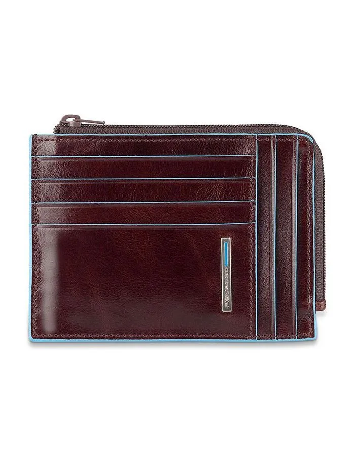 Чехол для кредитных карт Piquadro Blue Square PU1243B2R/MO коричневый натур.кожа - фото 1