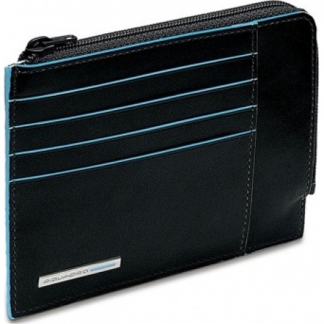 Чехол для кредитных карт Piquadro Blue Square PU1243B2R/N черный натур.кожа - фото 2