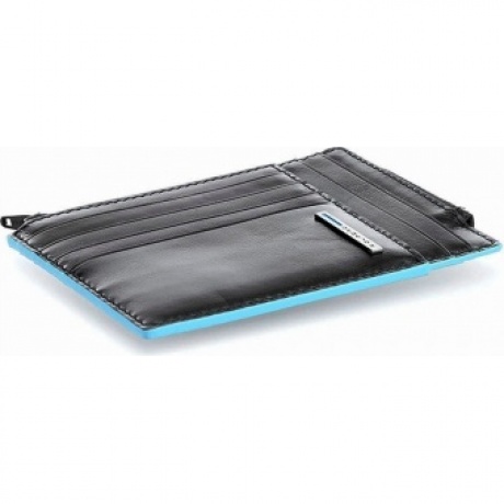 Чехол для кредитных карт Piquadro Blue Square PU1243B2R/N черный натур.кожа - фото 4