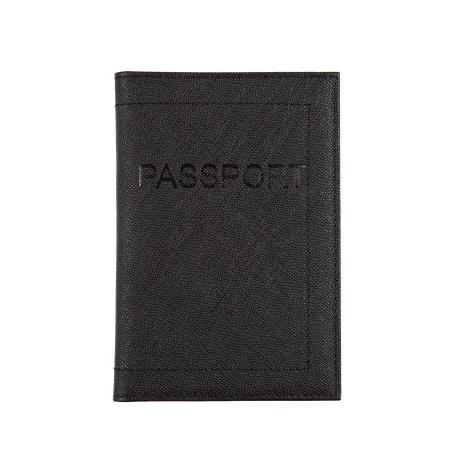 Обложка для паспорта Zinger Ellada CPS-304-3, черная - фото 1