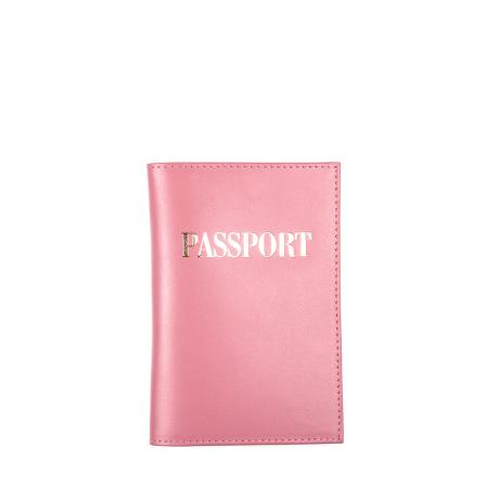 Обложка для паспорта Zinger Erika OP-4-1, розовая - фото 1