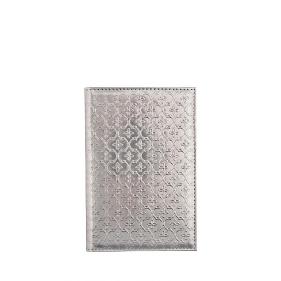 Обложка для паспорта Zinger Metallik CPE-304-3, серая, цвет серый