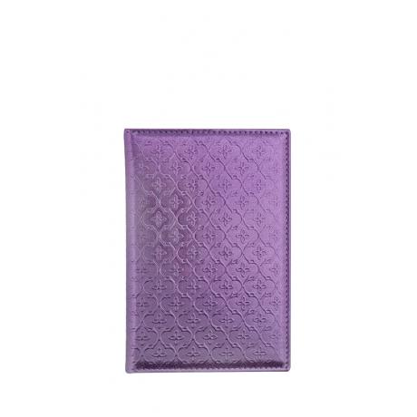 Обложка для паспорта Zinger Metallik CPE-304-3, фиолетовая - фото 1