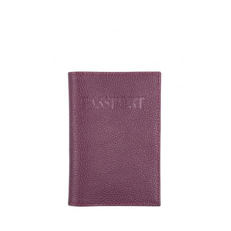 Обложка для паспорта Zinger Miralis OP-0-2, бордовая - фото 1