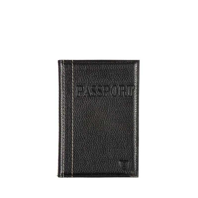 Обложка для паспорта Zinger  BONAPART OP-2-М01, цвет черный