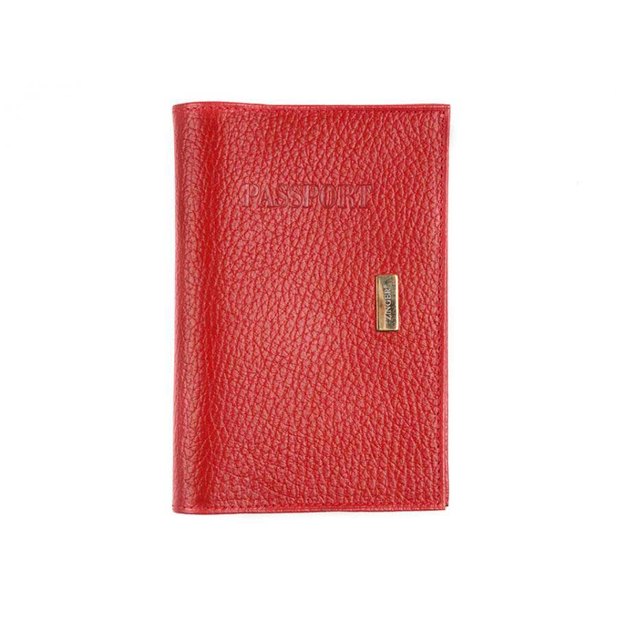 Обложка для паспорта Zinger Classik Red  OP-0-1, цвет красный