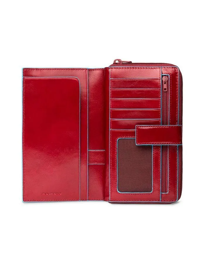 Кошелек женский Piquadro Blue Square PD1354B2R/R красный натур.кожа - фото 3