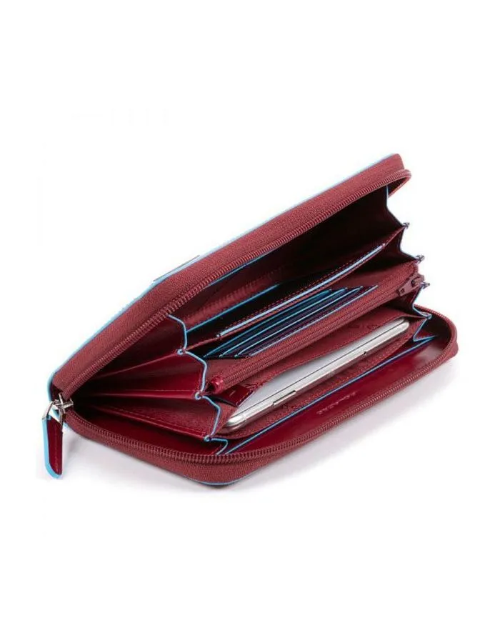 Кошелек женский Piquadro Blue Square PD1515B2R/R красный натур.кожа - фото 2