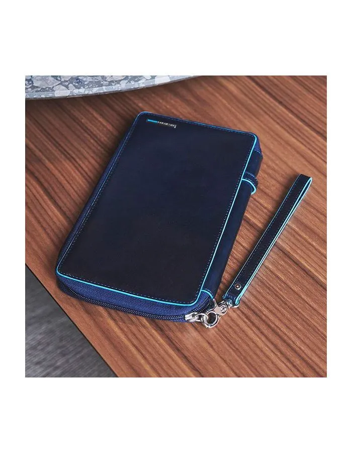 Мультипортмоне Piquadro Blue Square PP3246B2/BLU2 синий натур.кожа - фото 3