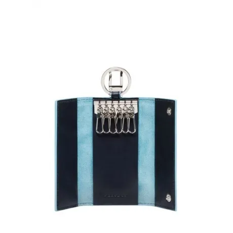 Ключница Piquadro Blue Square PC1397B2/BLU2 синий натур.кожа