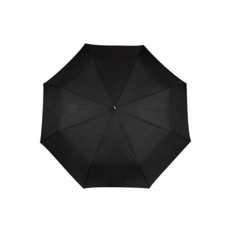 Зонт автоматический Isotoner, 3 сложения, Черный - фото 1