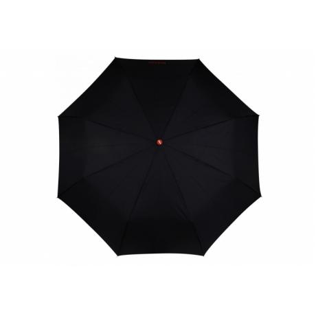 Зонт автоматический Isotoner X-tra Solide Noir, суперпрочный, 3 сложения, черный - фото 1