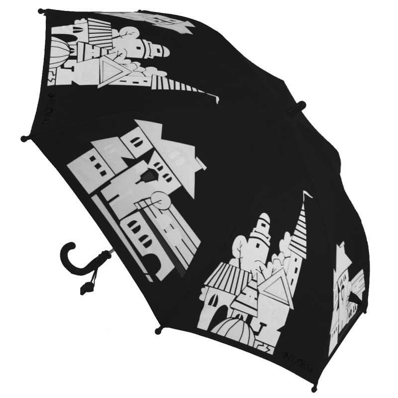 Зонт Flioraj Детский городок 051207 FJ, цвет черный