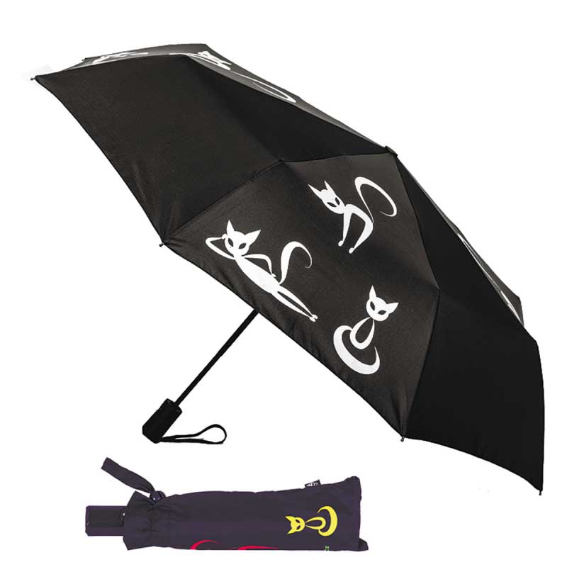 Зонт Flioraj Тайные знаки,кошки 210201 FJ, цвет черный