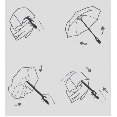 Зонт Xiaomi KongGu Auto Folding Umbrella Grey - фото 2