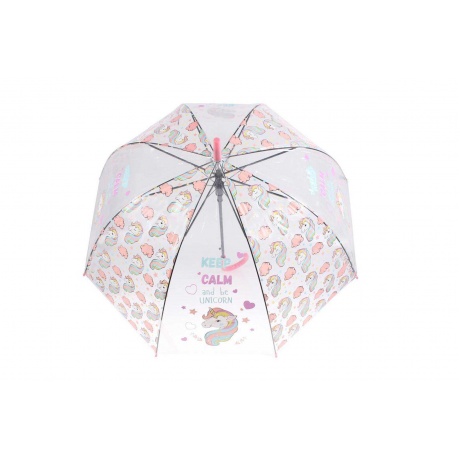 Зонт прозрачный Bradex «Единорог» розовый - фото 2
