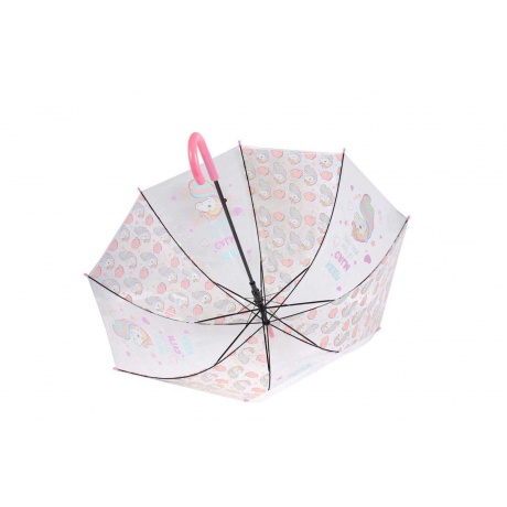 Зонт прозрачный Bradex «Единорог» розовый - фото 3