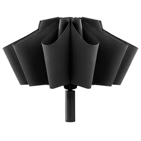 Зонт Xiaomi Ninetygo Folding Reverse Umbrella with LED Light Black - фото 2