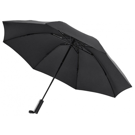 Зонт Xiaomi Ninetygo Folding Reverse Umbrella with LED Light Black - фото 3