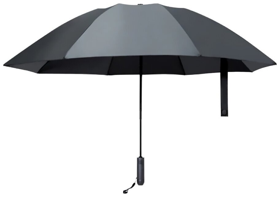 Зонт Xiaomi Ninetygo Folding Reverse Umbrella with LED Light Black, цвет черный
