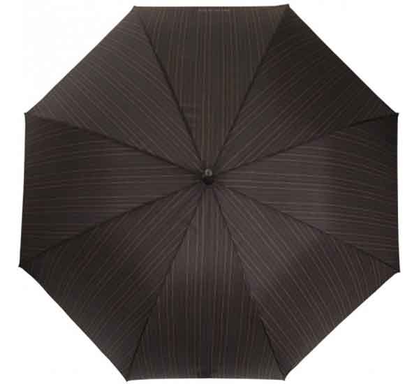 Зонт Isotoner Суперпрочный Полоска автоматический IS 09379, цвет черный