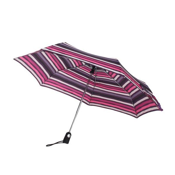 Зонт Isotoner Розовая полоса автоматический IS 09397, цвет мультиколор