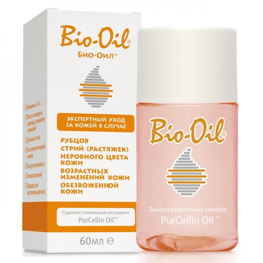 Масло косметическое Bio-Oil, 60 мл, от шрамов, растяжек, неровного тона
