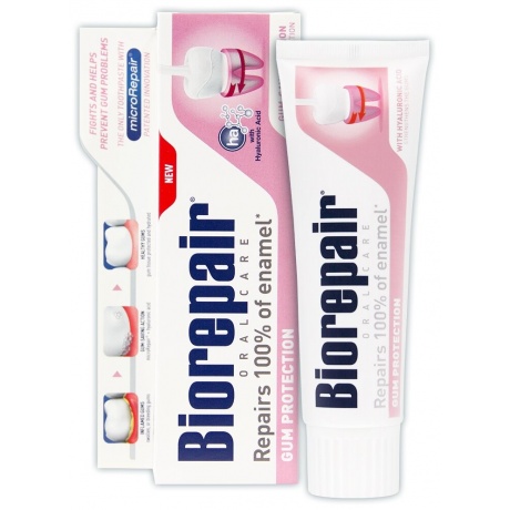 Зубная паста Biorepair для защиты десен Gum Protection75мл - фото 1