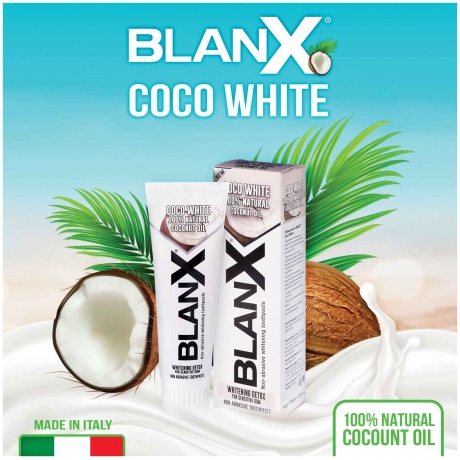 Зубная паста Blanx Вайт Кокос Coco White 75ml - фото 2