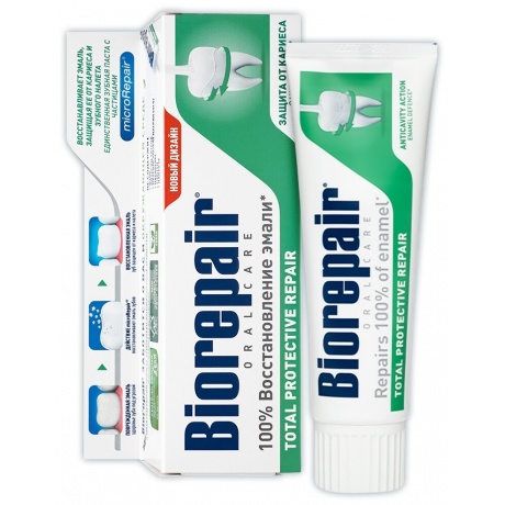 Зубная паста Biorepair для комплексной защиты Total Protective Repair 75мл - фото 1