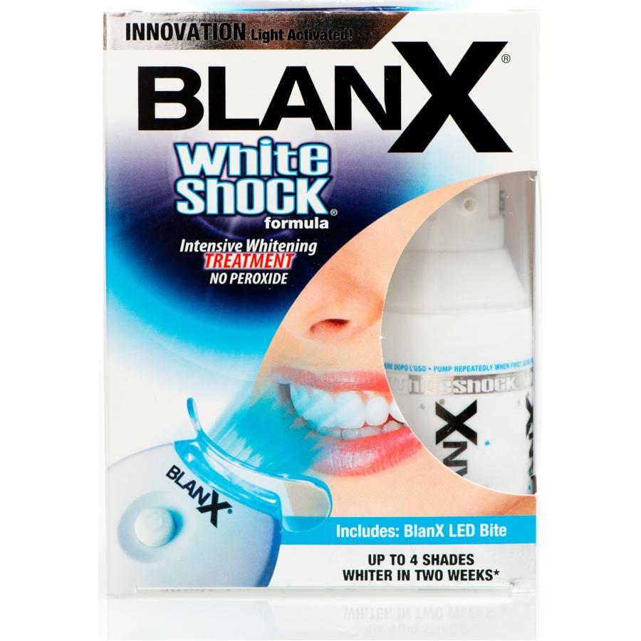 Blanx Отбеливающий уход + световой активатор Blanx whith shock treatment + Led Bite