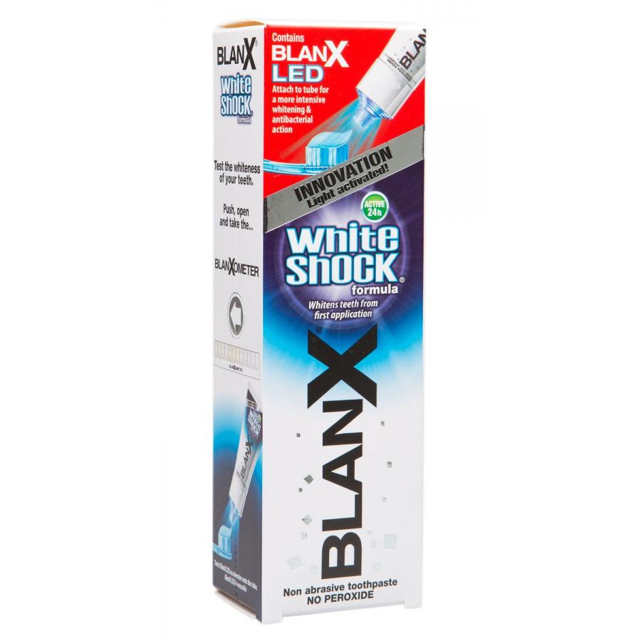 Blanx Зубная паста Вайт Шок со светоидной крышкой White Shock+ Blanx Led, 50 мл