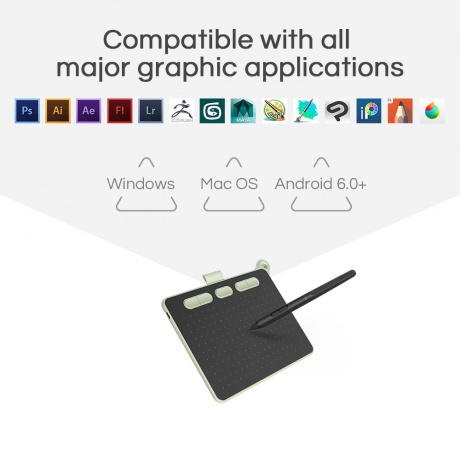 Графический планшет Parblo Ninos S USB черный - фото 3