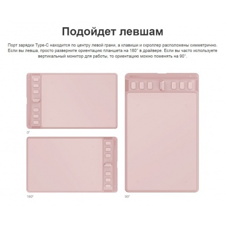 Графический планшет Huion INSPIROY 2 S H641P Black - фото 18