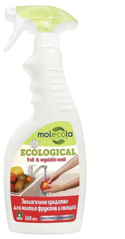 Средство для мытья овощей и фруктов MOLECOLA, экологичное, 500мл
