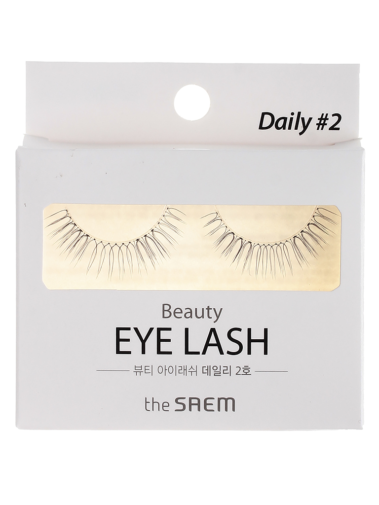 Накладные ресницы The Saem Beauty Eye Lash Daily 02, цвет черный