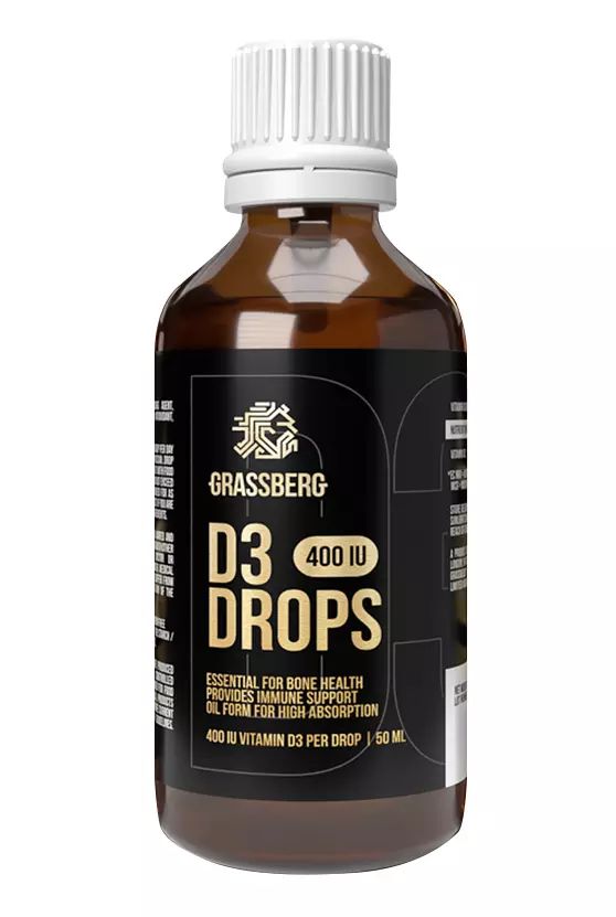 Grassberg Vitamin D3 400IU Drops 50 ml - фото 1