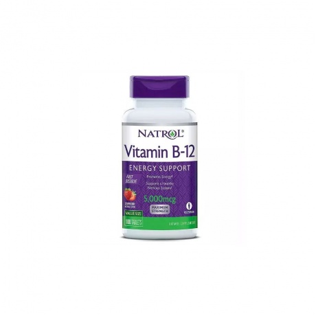 Natrol Vitamin B-12 Нейтральный 5000 мкг. 100 табл. - фото 1