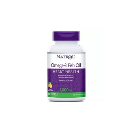 Natrol Omega-3 Fish Oil 1000 mg Нейтральный 90 гел. капсул - фото 1