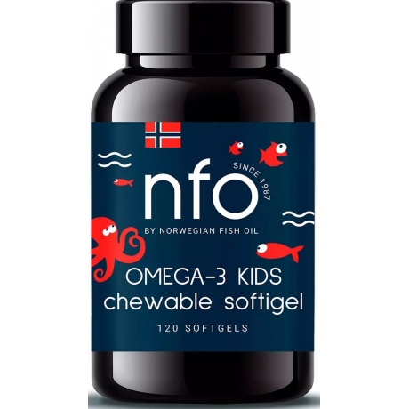 Norwegian Fish Oil Омега 3 жевательные капсулы с витаминов D 120 капсул - фото 1