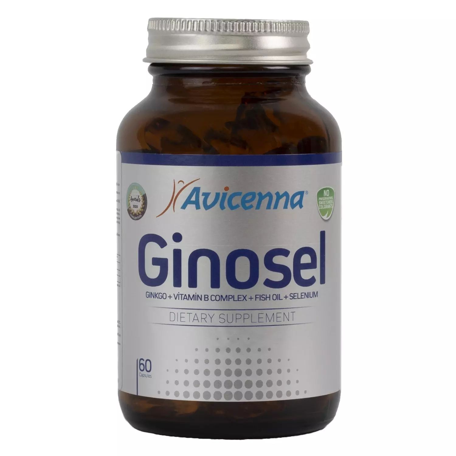 Avicenna Гиносел (гинкго билоба, селен, омега-3 и комплекс витаминов В)