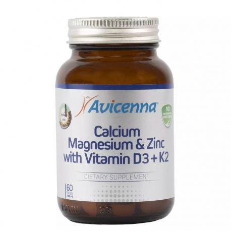 Avicenna Кальций Магний Цинк с витамином Д3 и К2 - фото 1
