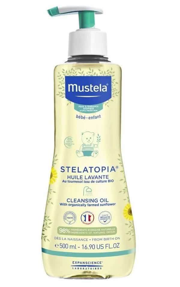 Очищающее масло для купания Mustela Stelatopia 500 мл
