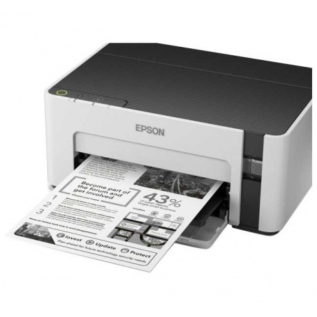 Принтер струйный Epson M1100 (C11CG95405) A4 USB серый/черный - фото 4