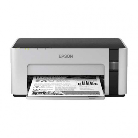Принтер струйный Epson M1120 (C11CG96405) A4 WiFi USB серый/черный - фото 1