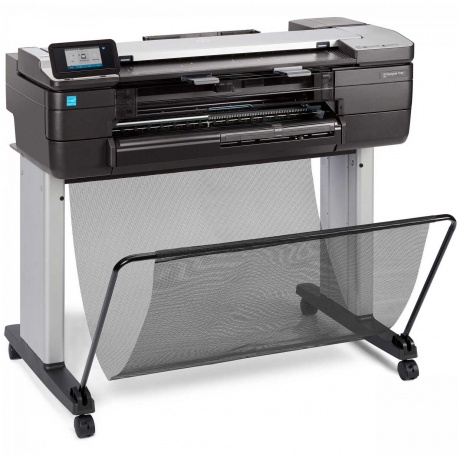 Широкоформатный принтер HP DesignJetT830 MFP (p/s/c, 24&quot;,4color,2400x1200dpi,1Gb,26sppA1,USB for Flash/GigEth/Wi-Fi,stand,mediabin,rollfeed,sheetfeed,tray50(A3/A4),autocutter,Scanner600dpi,24x109&quot;, 2ywarr, repl. F9A28A) - фото 3