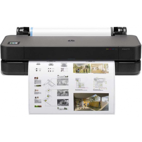 Широкоформатный принтер HP DesignJet T230 Printer (24&quot;,4color,2400x1200dpi,516Mb, 35spp(A1),USB/GigEth/Wi-Fi,rollfeed,sheetfeed, autocutter,1y warr, repl. 5ZY57A) - фото 6